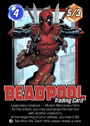 Deadpool, Trading Card